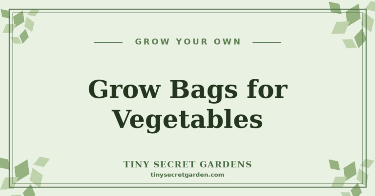Grow Bags for Vegetables: A Space-Saving Way to Grow More in a Small Garden